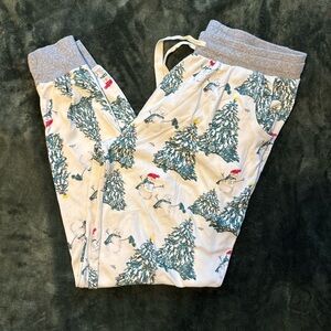Men's Festive Tree Print Pajama Pants